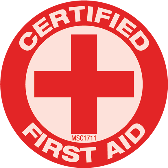 Certified First Aid Emblem PNG Image