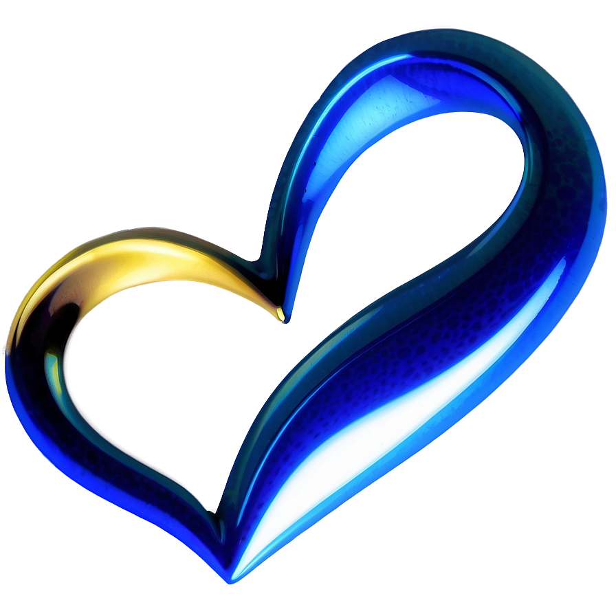 Cerulean Blue Heart Png Yex91 PNG Image