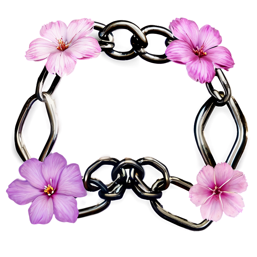 Chain Of Flowers Png Dhn98 PNG Image