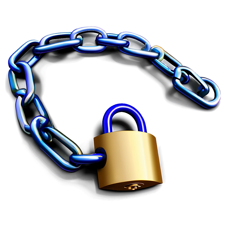 Chain With Padlock Png 05042024 PNG Image