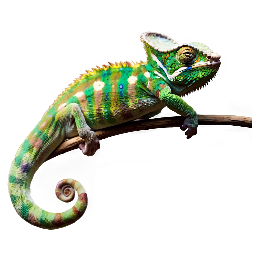 Chameleon In Dynamic Pose Png Fmh PNG Image