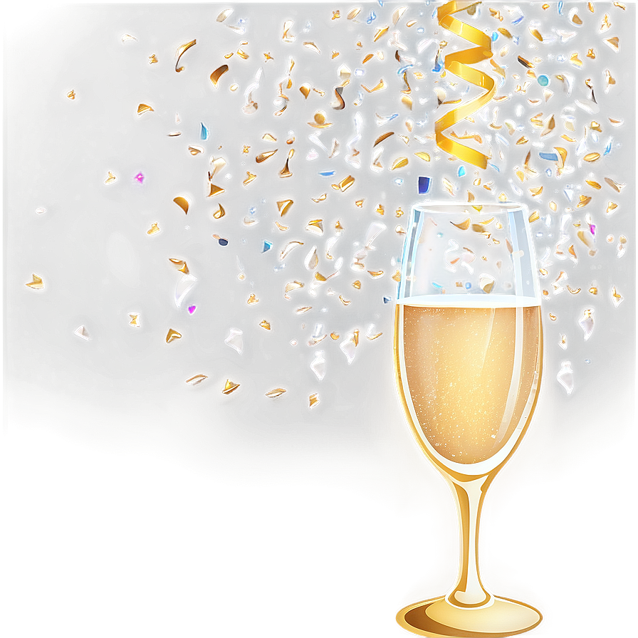 Champagne Celebration Confetti Png Gad99 PNG Image