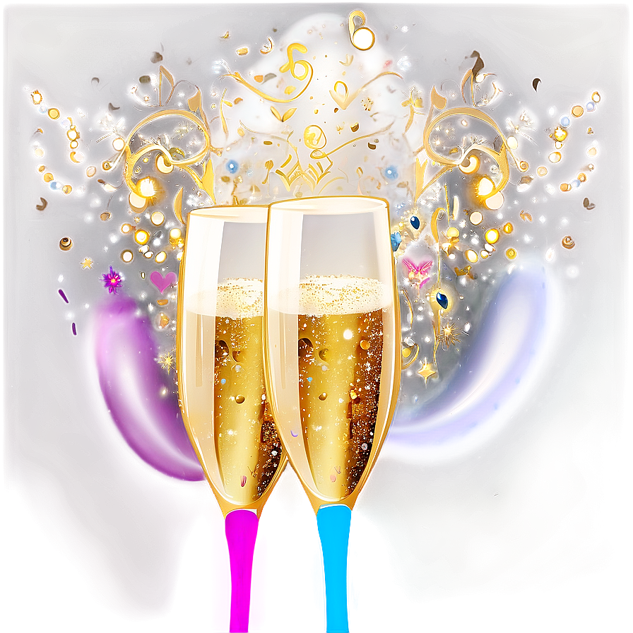 Champagne Mist Celebration Png 05232024 PNG Image