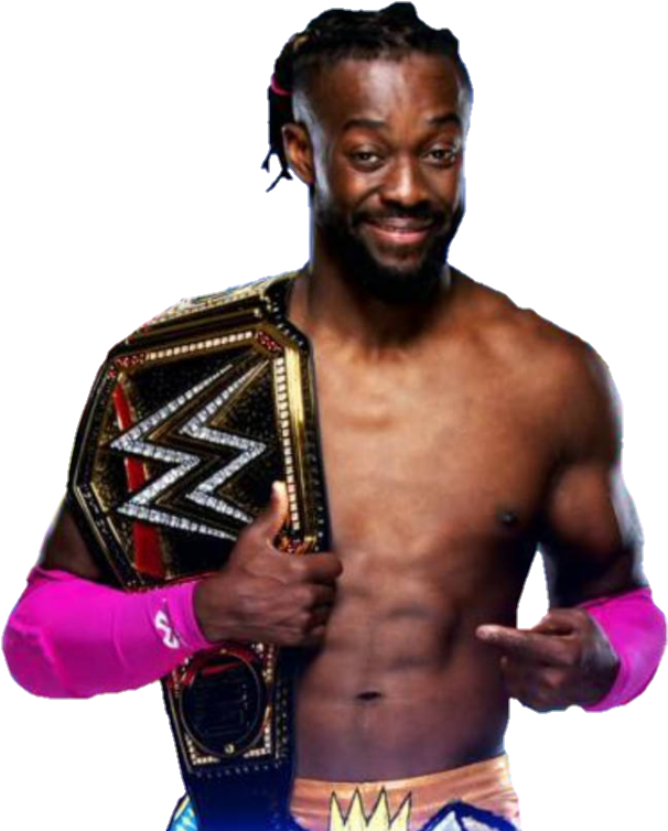 Champion Wrestlerwith Belt PNG Image