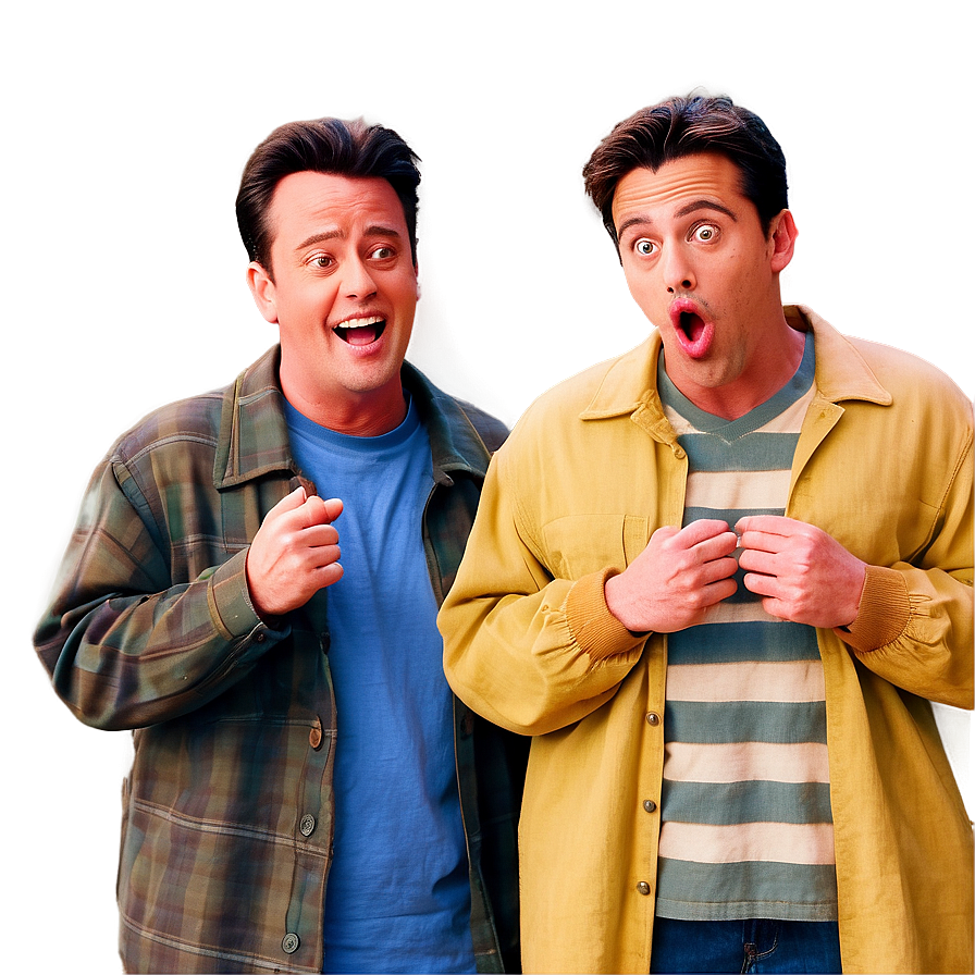 Chandler Bing And Joey Tribbiani Png 06242024 PNG Image