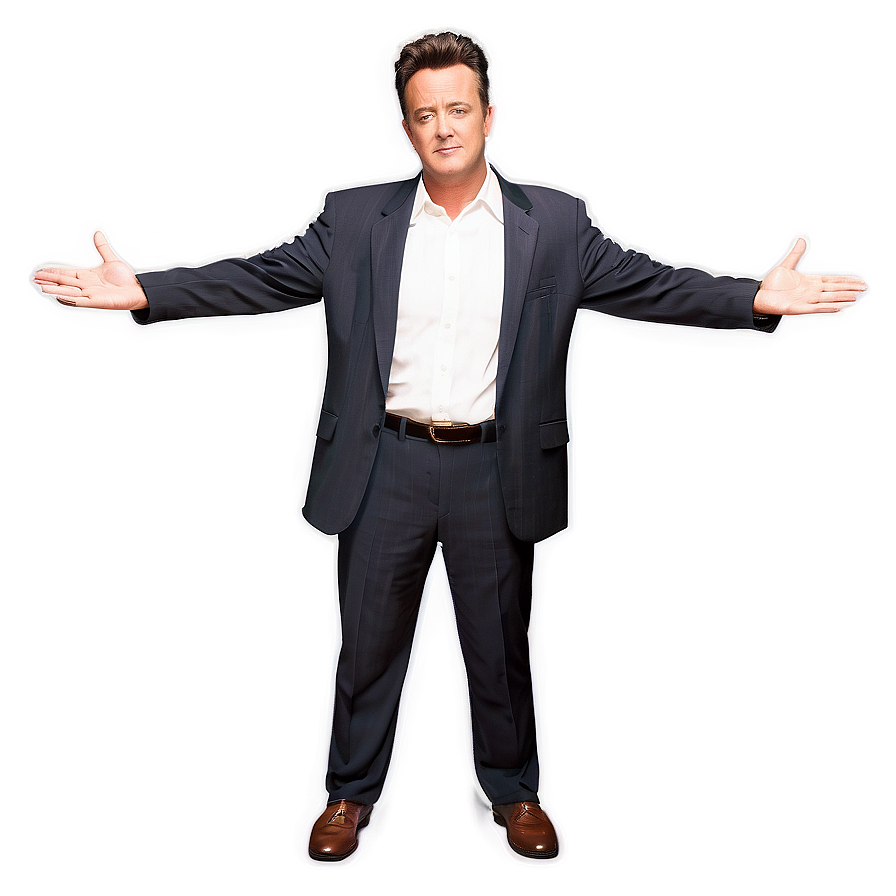 Chandler Bing Iconic Pose Png Blq PNG Image