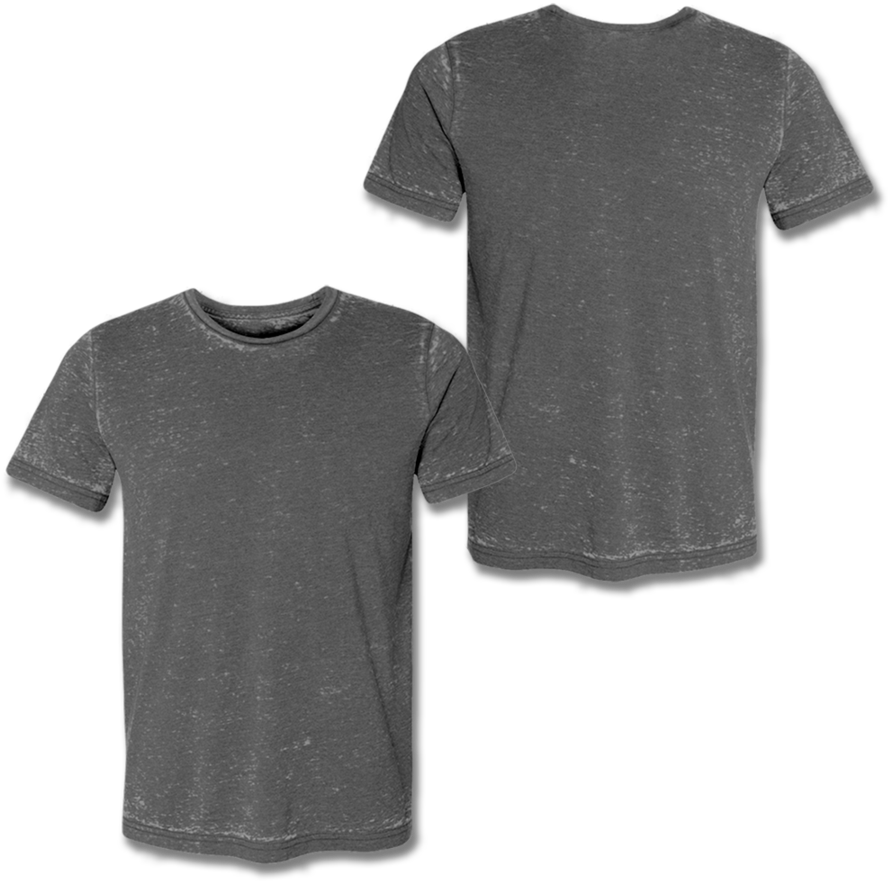 Charcoal Gray T Shirt Mockup PNG Image