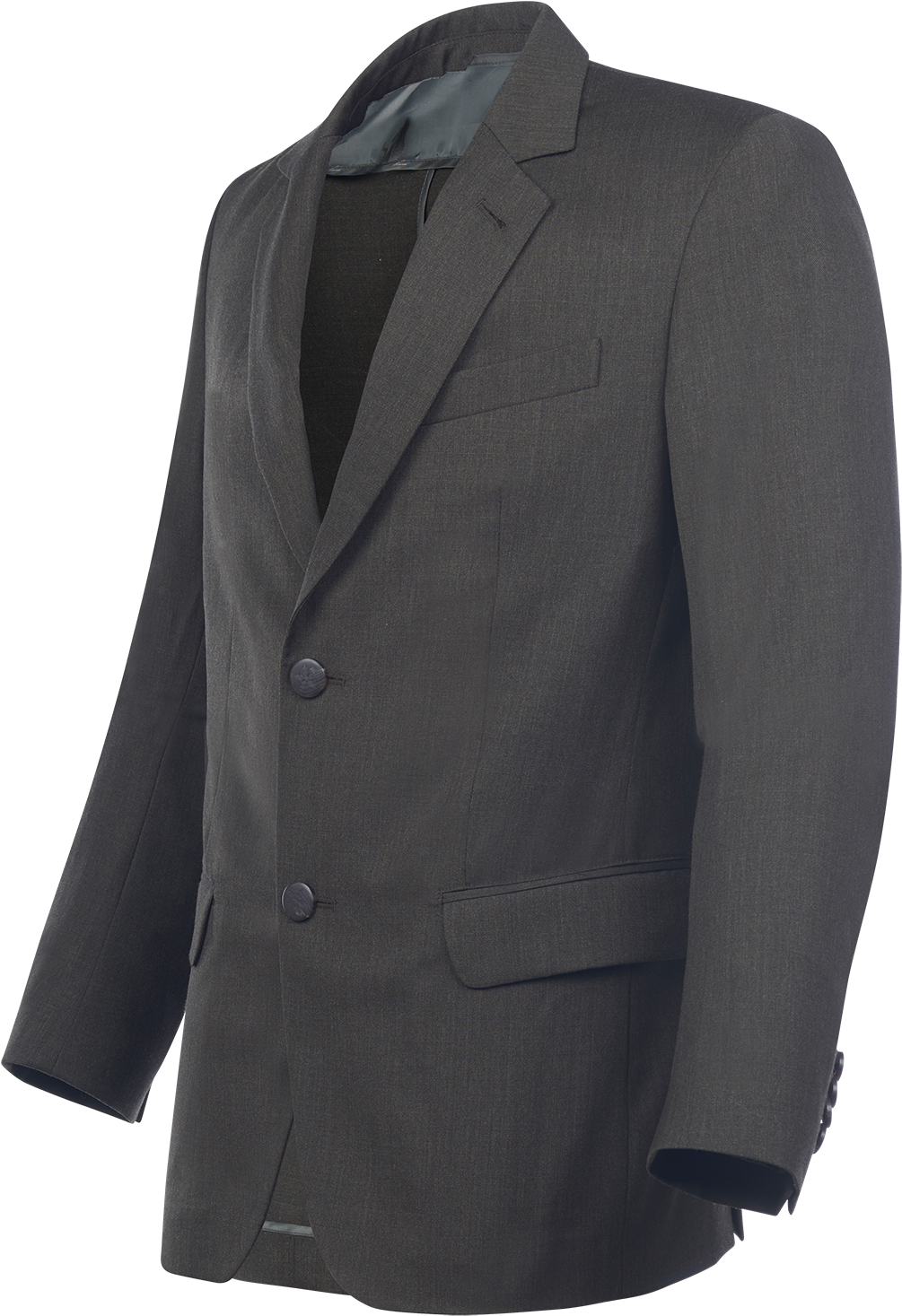 Charcoal Grey Mens Suit Jacket PNG Image