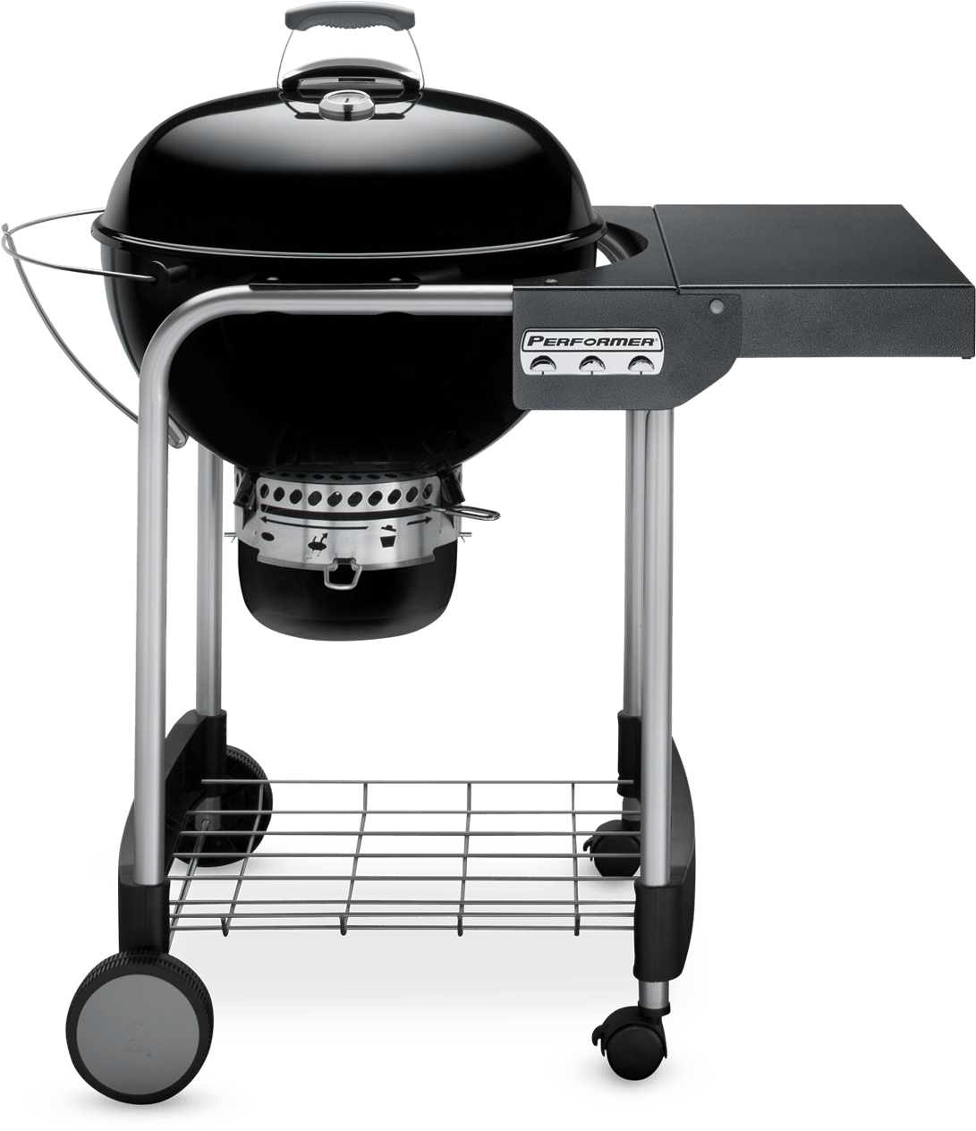 Charcoal Grillwith Side Table PNG Image