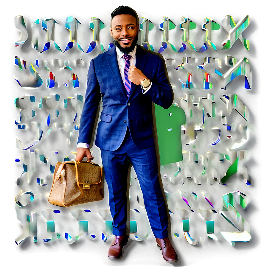 Charismatic Man In Suit Png Idx PNG Image