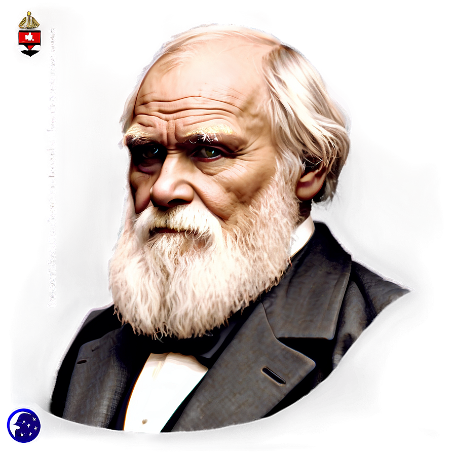 Charles Darwin Portrait Png Pdr PNG Image