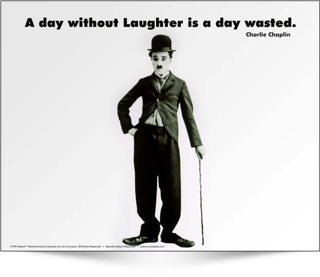 Charlie Chaplin Laughter Quote PNG Image