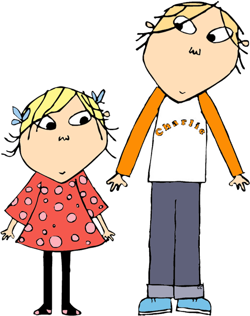 Charlieand Lola Cartoon Characters PNG Image