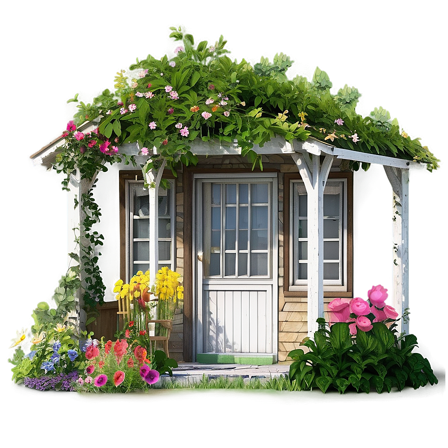 Charming Cottage Garden Png 06202024 PNG Image