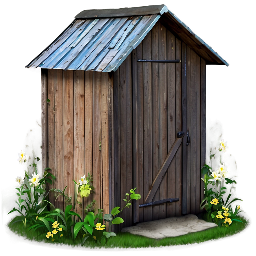 Charming Farmhouse Outhouse Png Xsv22 PNG Image