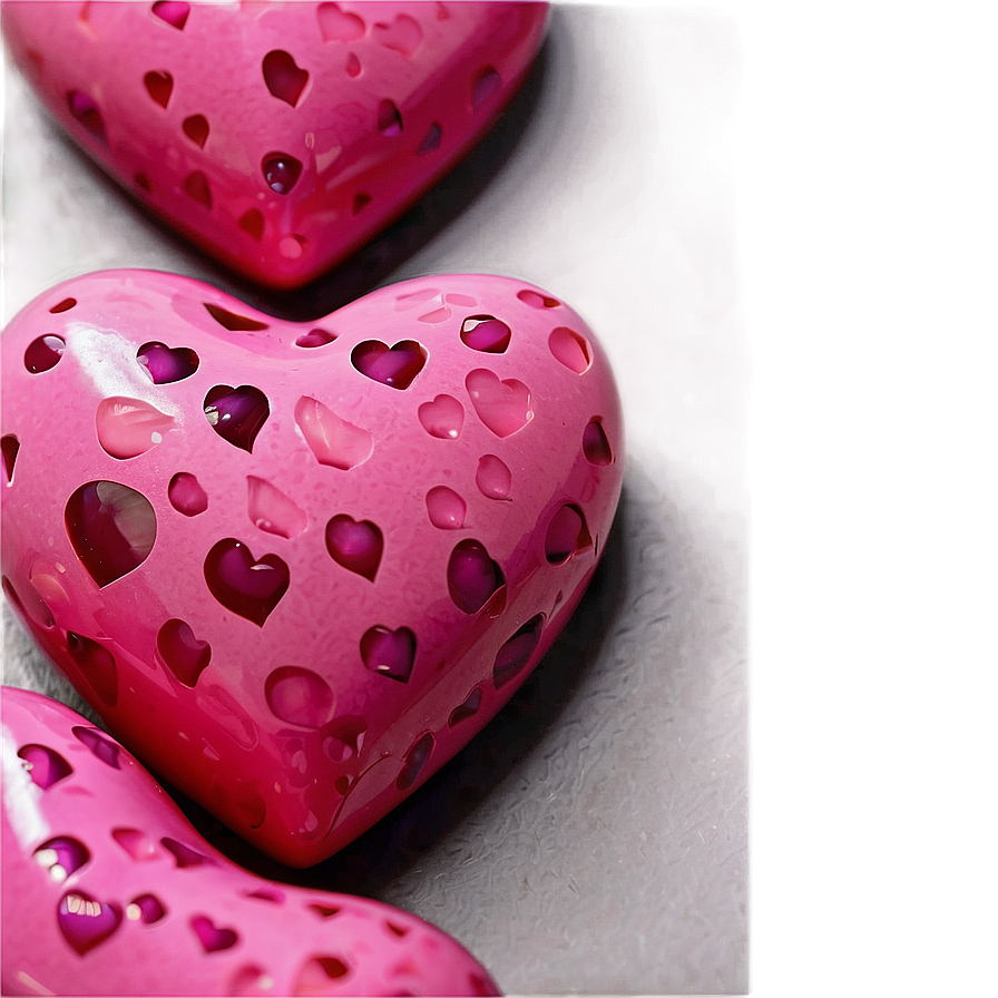 Charming Pink Hearts Png 06122024 PNG Image