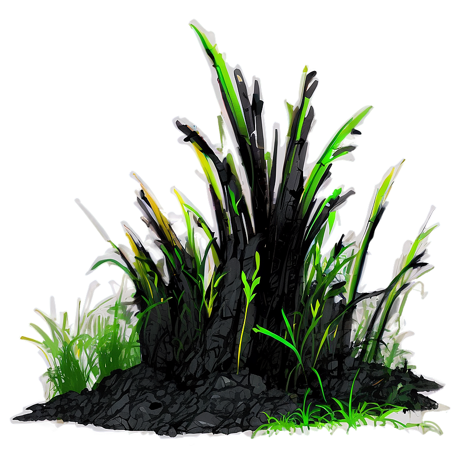 Charred Burnt Grass Png 04292024 PNG Image