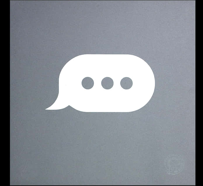 Chat Bubble Icon Grey Background PNG Image