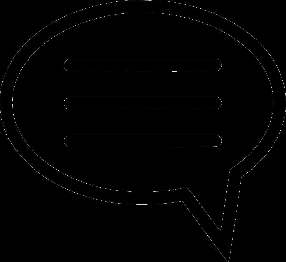 Chat Bubble Icon Outline PNG Image