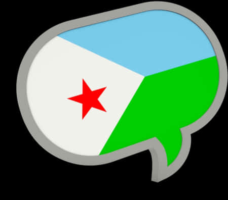 Chat Bubble Iconwith Star PNG Image