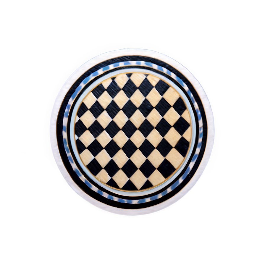 Checkerboard Circle Sticker Png 06282024 PNG Image