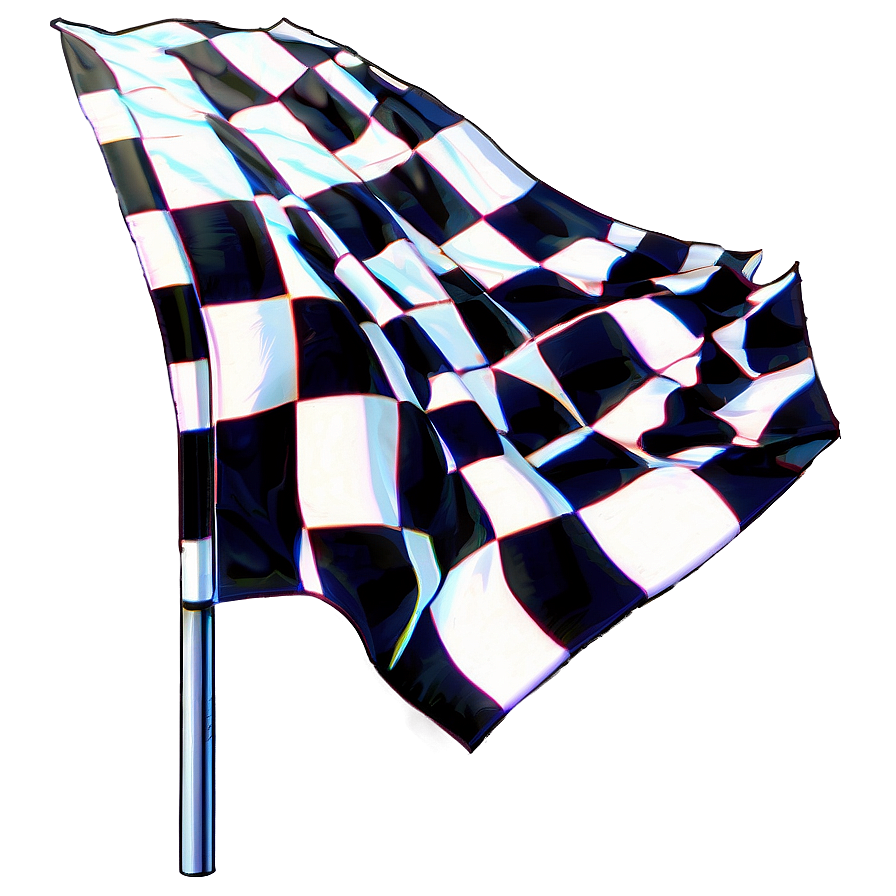 Checkered Flag Decoration Element Png 64 PNG Image