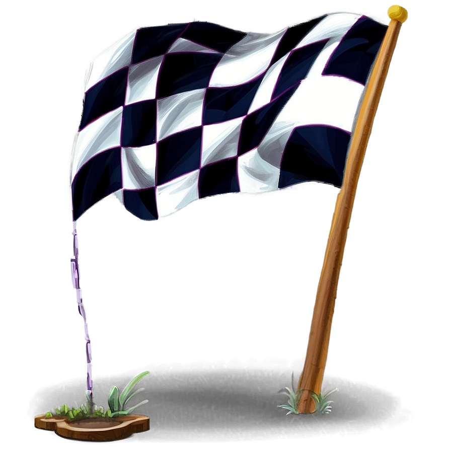 Checkered Flag Grand Prix Png Sgs35 PNG Image