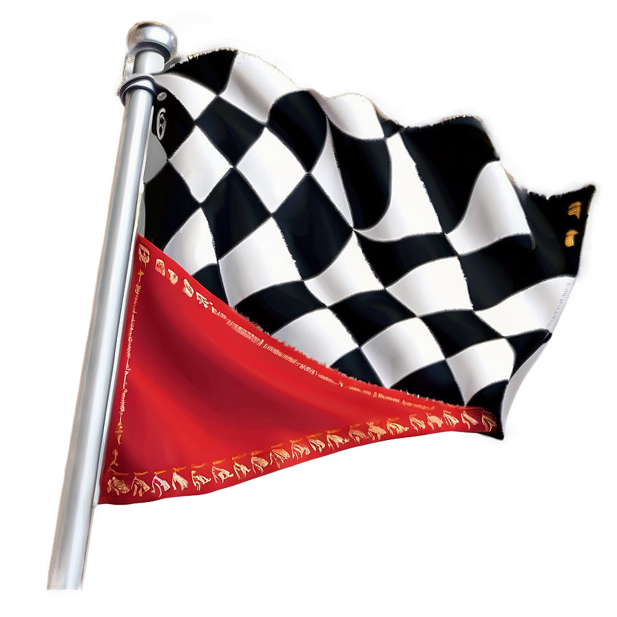 Checkered Flag Motorcycle Race Png Vop PNG Image