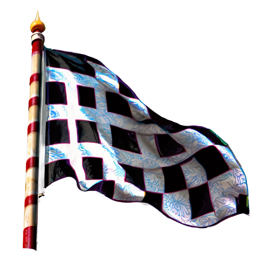 Checkered Flag Speed Rally Png Xcu PNG Image