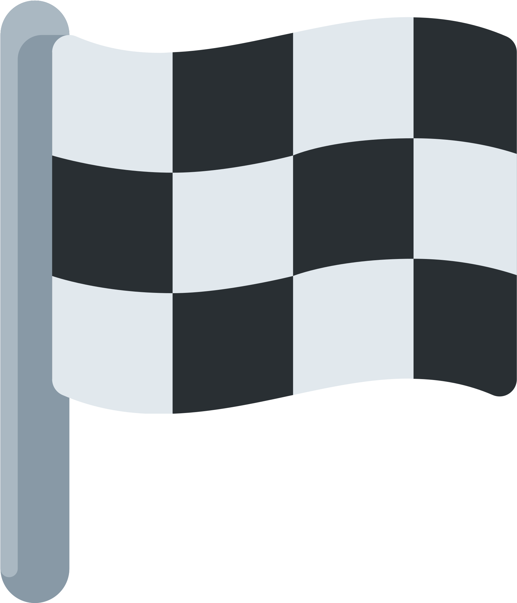 Checkered Flag Waving Finish Line PNG Image