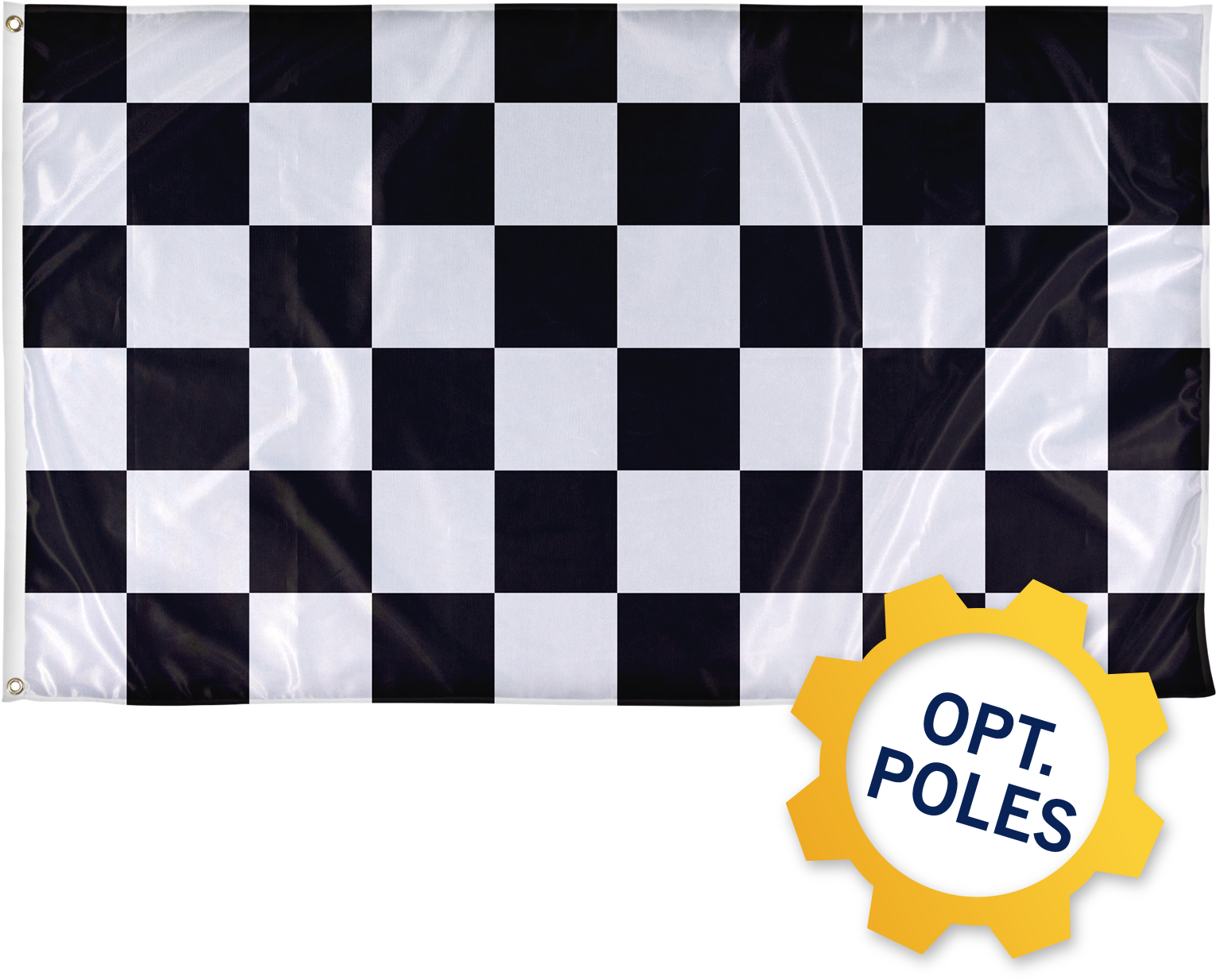 Checkered Flagwith Seal PNG Image