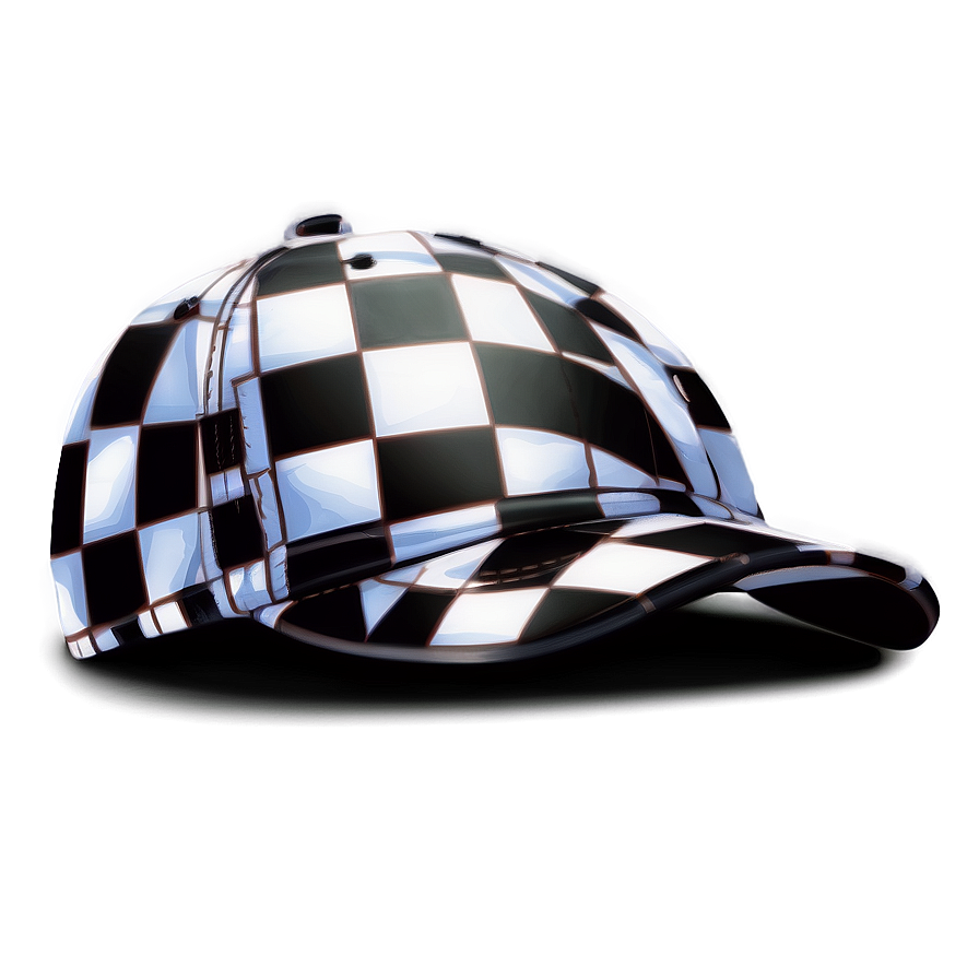 Checkered Hat Illustration Png Iqd64 PNG Image