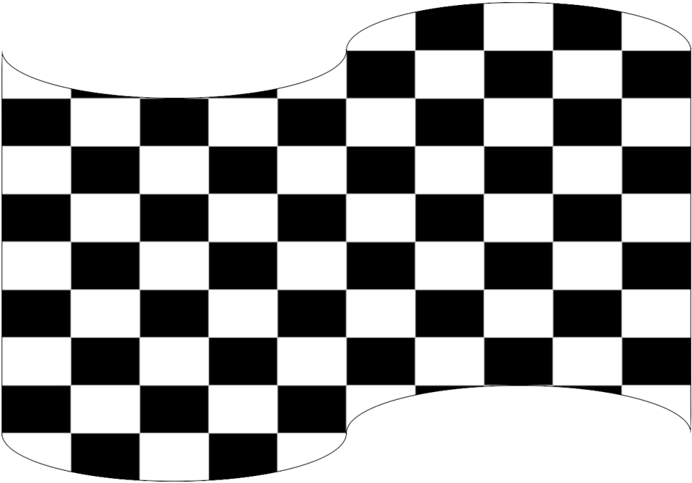 Checkered Racing Flag Graphic PNG Image