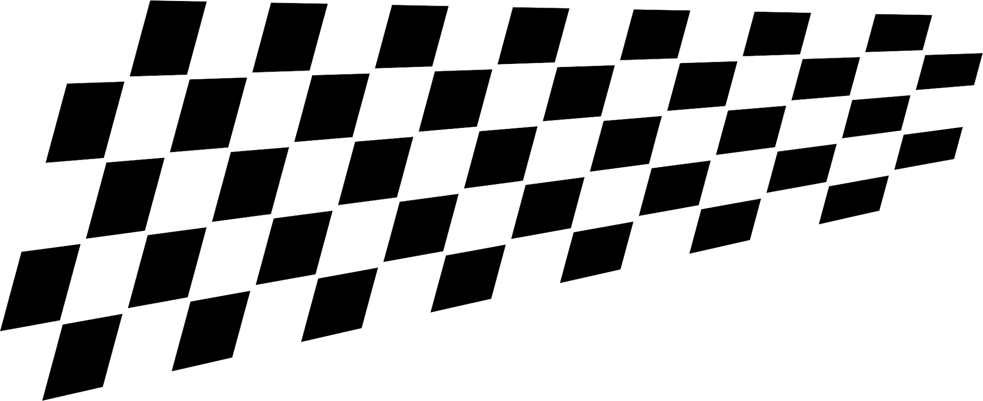 Checkered Racing Flag Graphic PNG Image