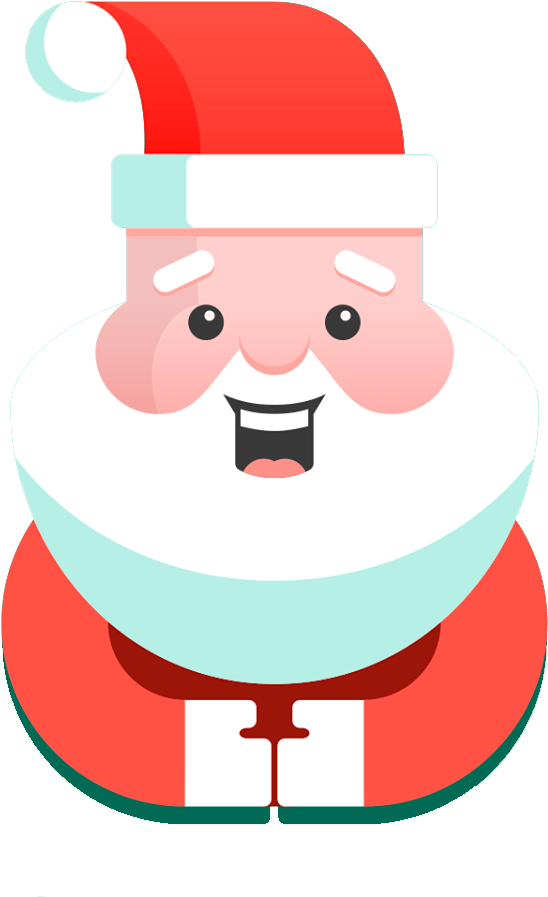 Cheerful Cartoon Santa Claus.png PNG Image