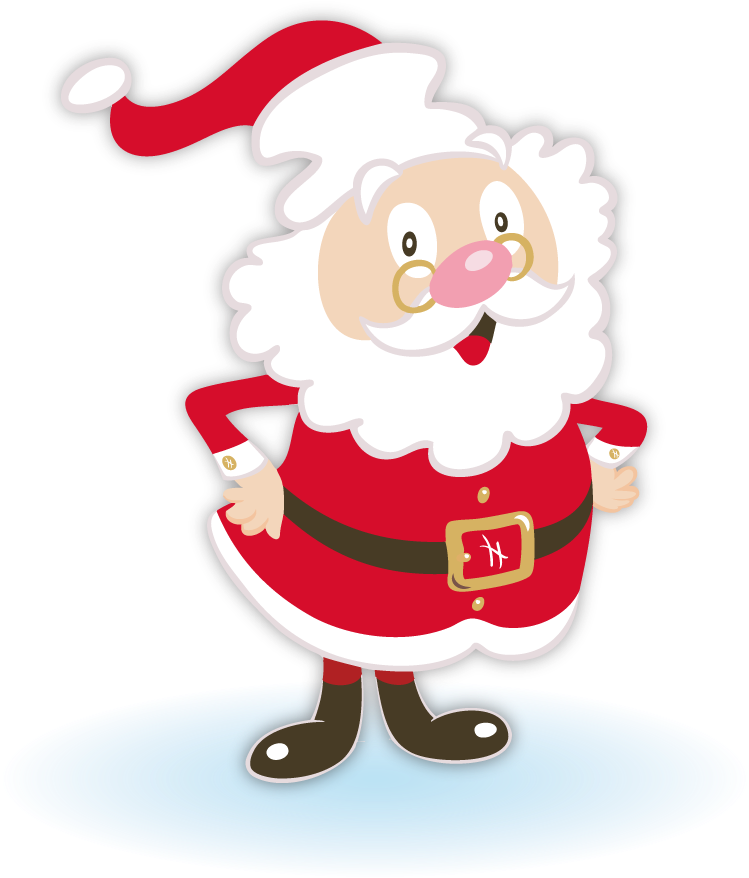 Cheerful Cartoon Santa Clause.png PNG Image