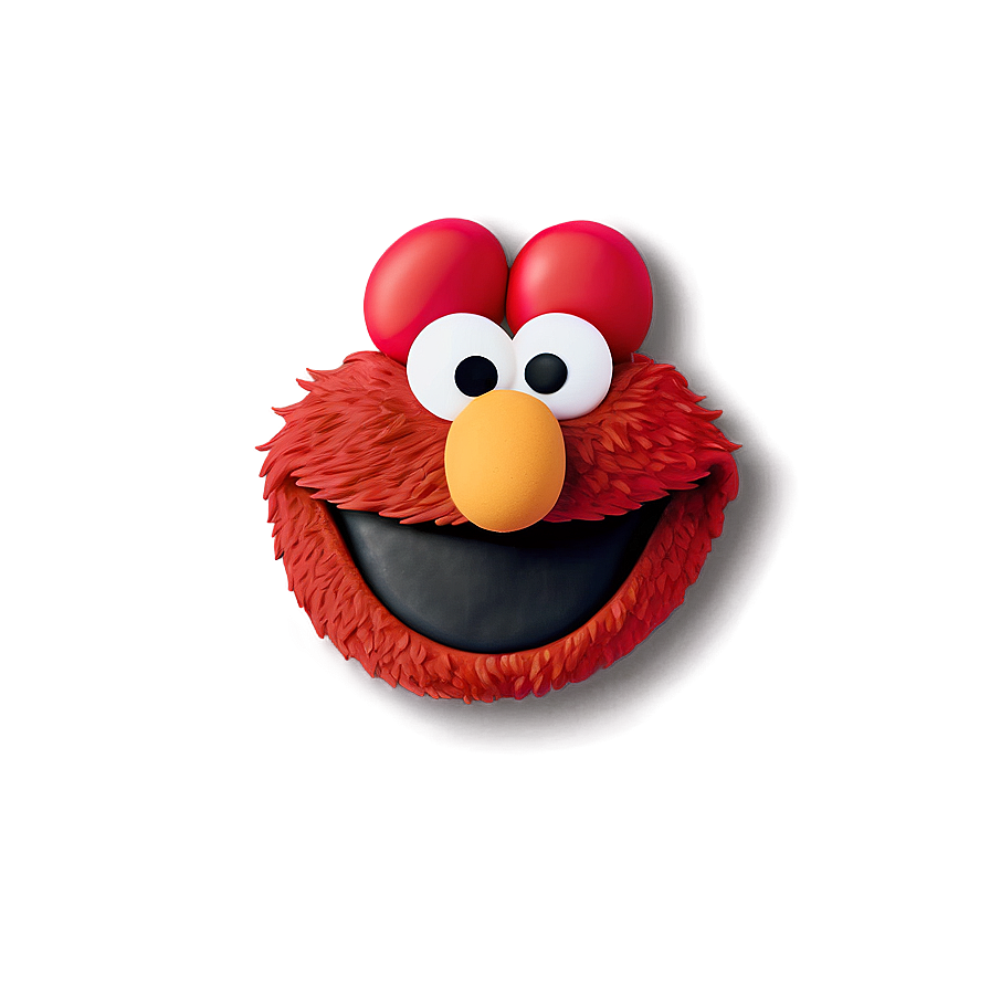 Cheerful Elmo Face For Cookies Png Uec PNG Image