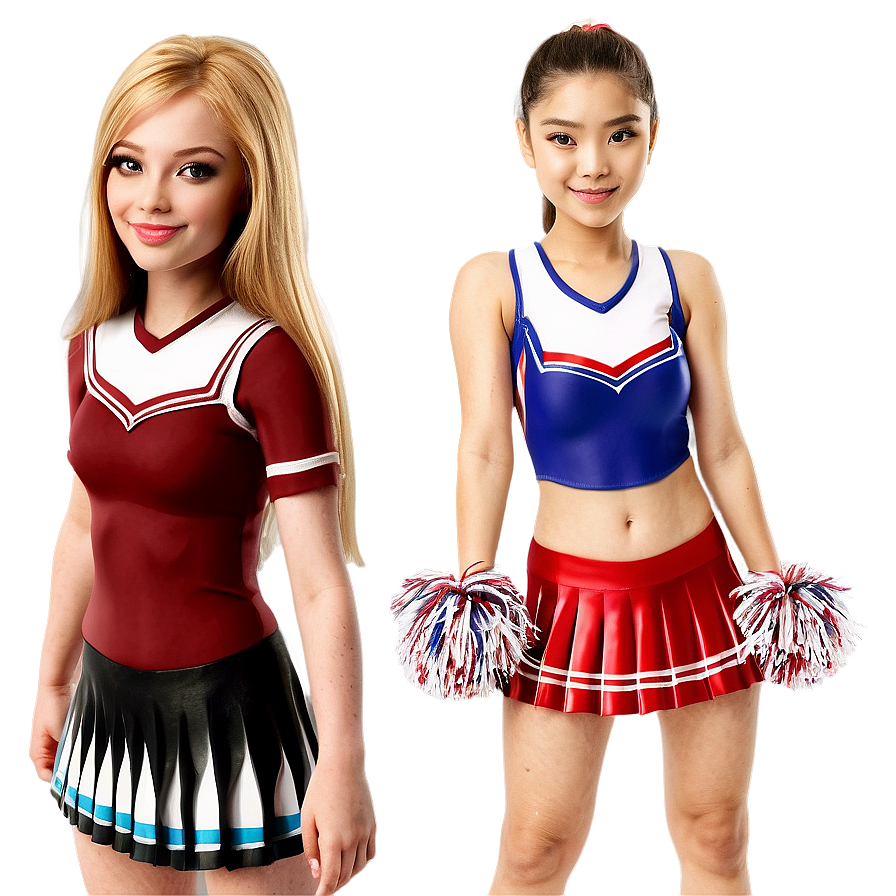 Cheerleader Competition Scene Png Wub PNG Image