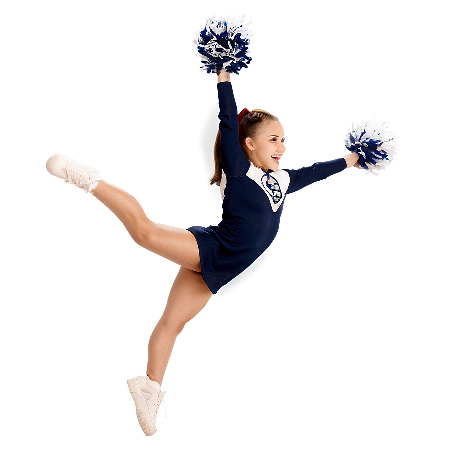 Cheerleader Split Jump Png Ivp40 PNG Image