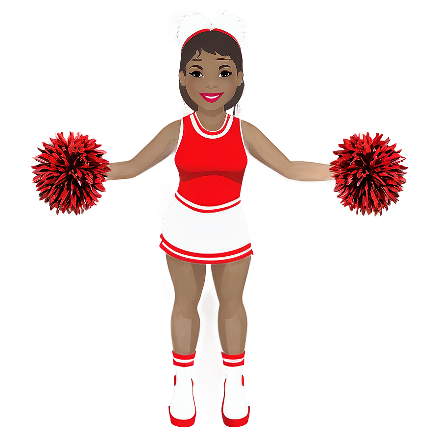 Cheerleader With Pom Poms Png Gun96 PNG Image