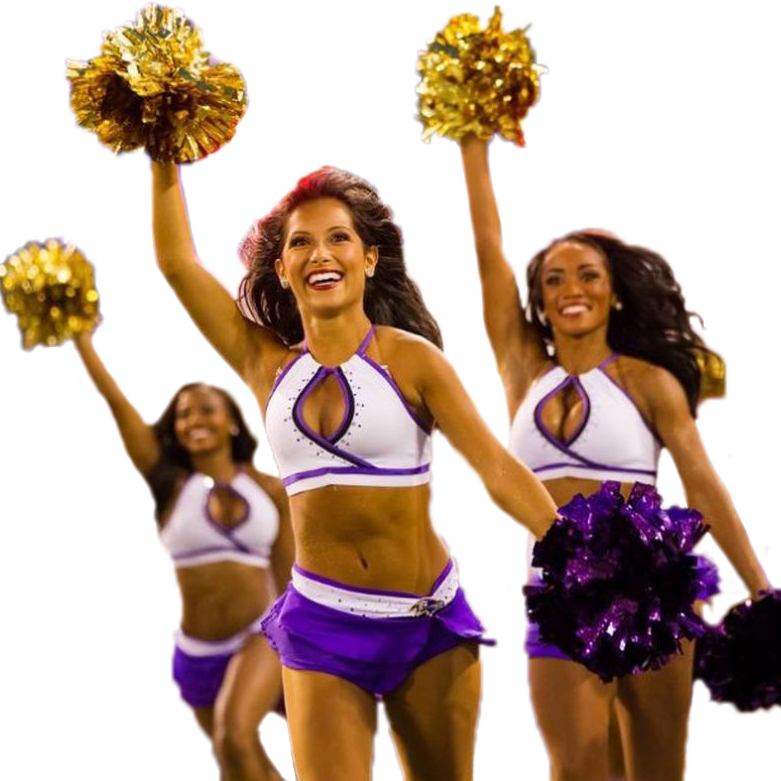 Cheerleading Team Performance PNG Image