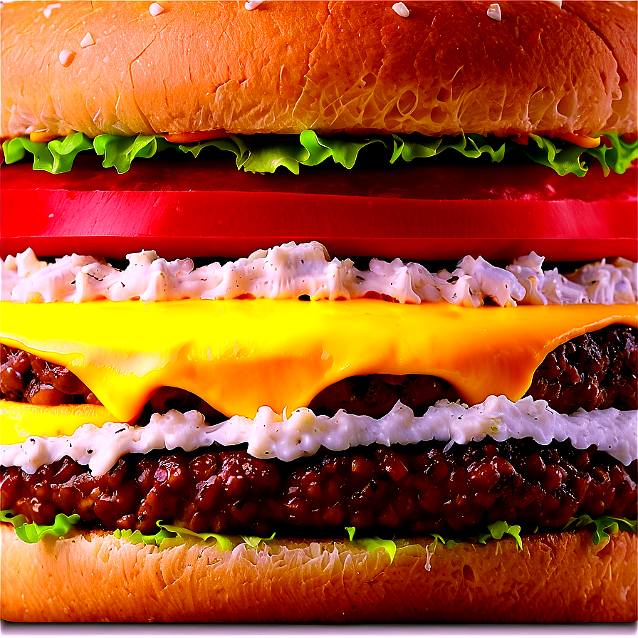 Cheese Stuffed Burger Png 52 PNG Image