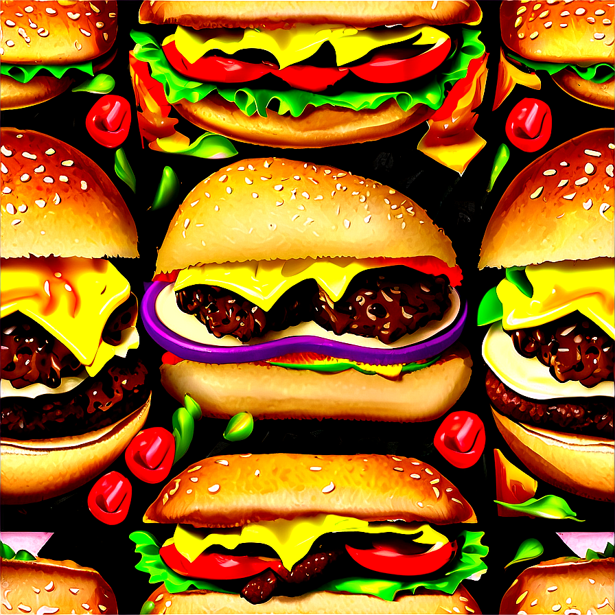 Cheeseburger Fiesta With Nachos Png Hou27 PNG Image