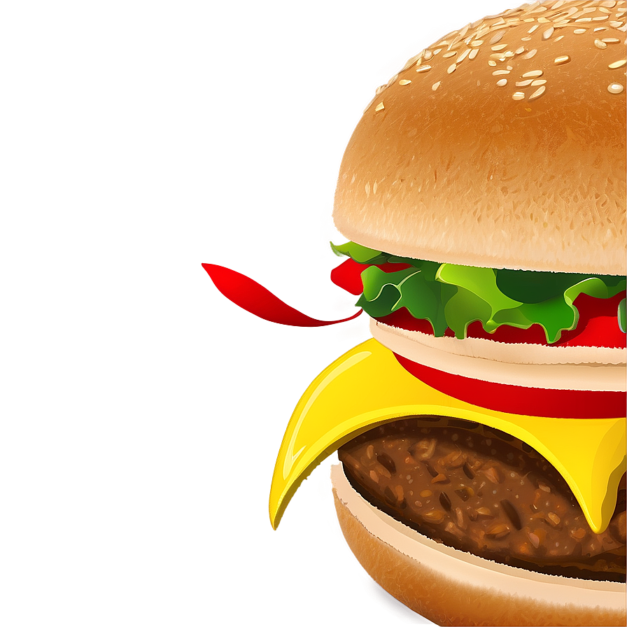 Cheeseburger With Fries Png Kxm70 PNG Image