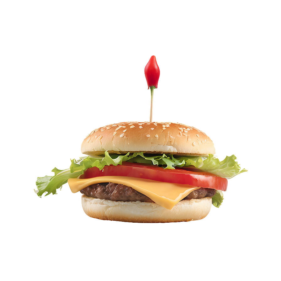 Cheeseburger With Pepper Jack Png 8 PNG Image