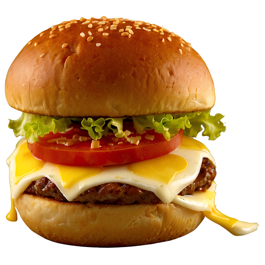 Cheeseburger With Pepper Jack Png Rqa76 PNG Image