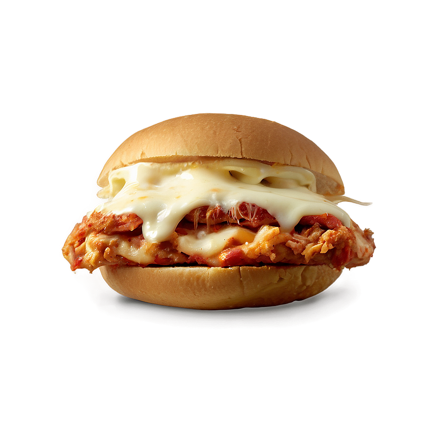 Cheesy Chicken Parmesan Sandwich Png Qhm14 PNG Image