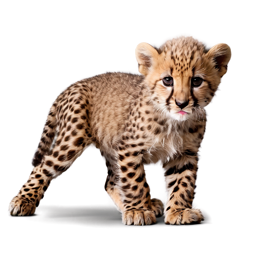 Cheetah Cub Playing Png Cyt PNG Image