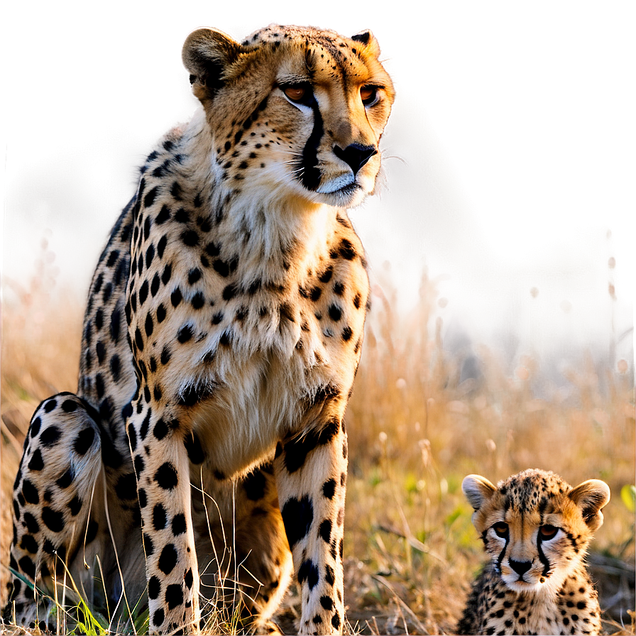 Cheetah Family Bond Png Kjf93 PNG Image