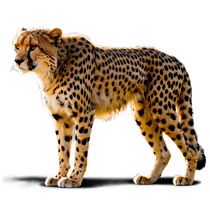 Cheetah Profile Silhouette Png Wla43 PNG Image